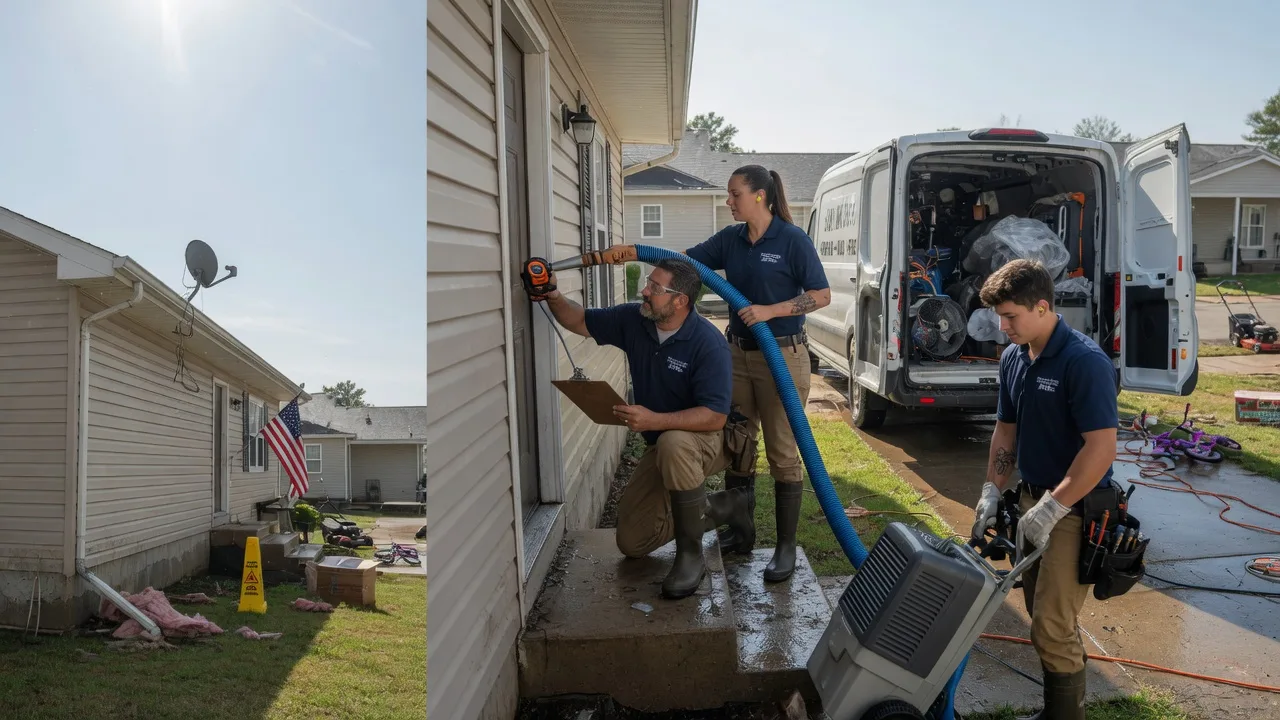 Ceiling Water Damage Restoration in Galatia, IL near me
